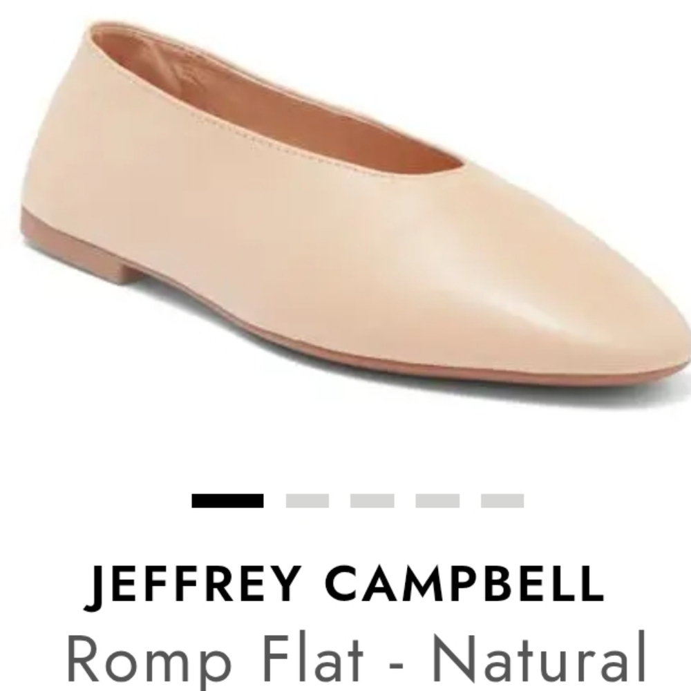 Jeffrey Campbell Romp Flat in Natural Nude
